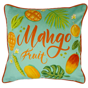 Mango, Duck Egg - (45cm x 45cm) Cushion